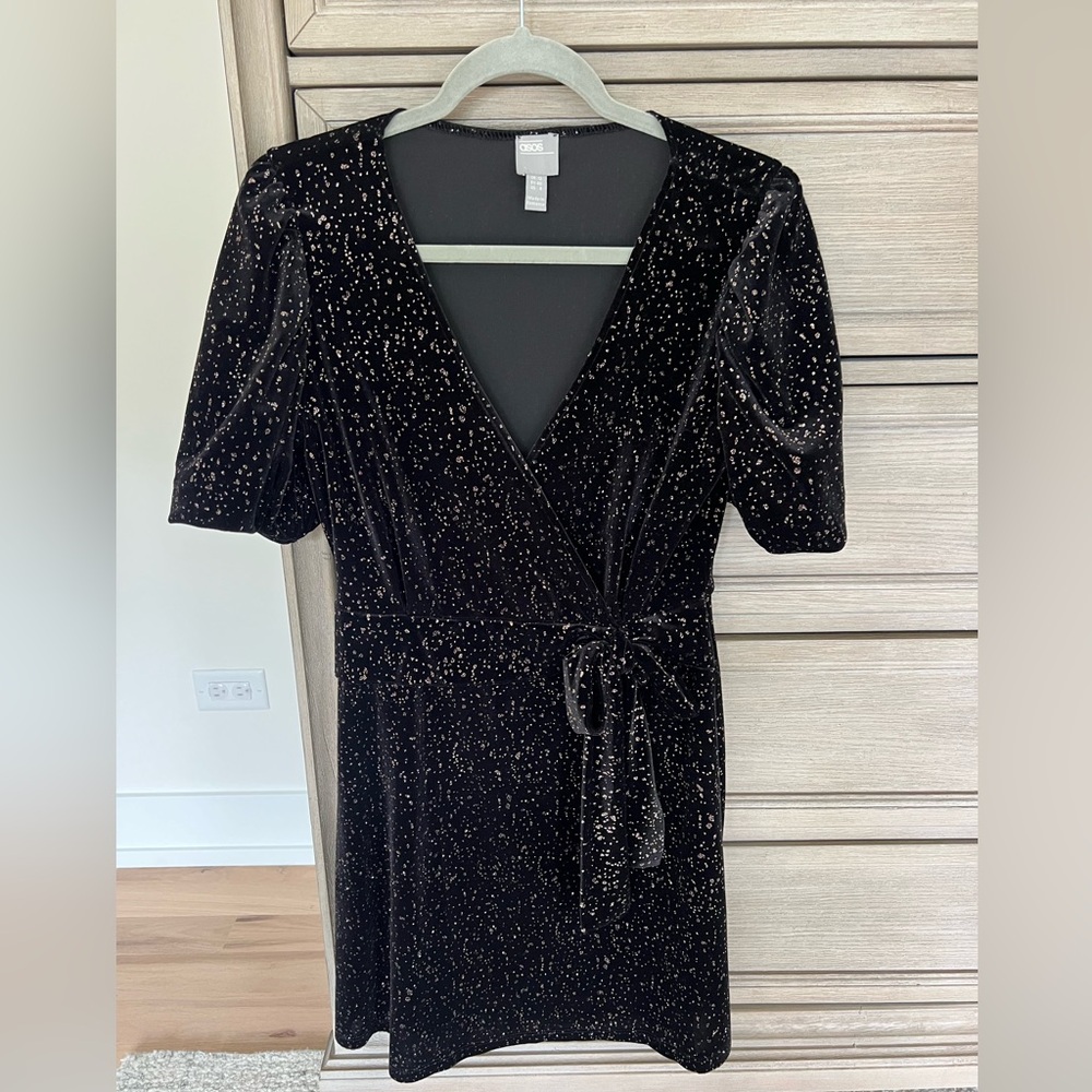 ASOS Black Dress with Gold Speckles